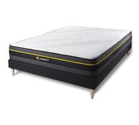 Sleepfit Ensemble sommier + Matelas Active à mémoire de Forme 160x200 | Epaisseur : 24 cm | Confort : Ferme