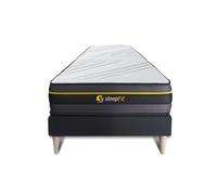 Ensemble 90x200 matelas ACTIVE + sommier kit noir