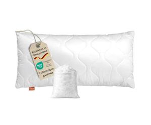 sleepling 190024 Komfort 100 Oreiller, Lavable à 60 degrés, fabriqué en EU, Garantie de Remplissage, Garantie de Taille, 70 x 90 cm, Blanc