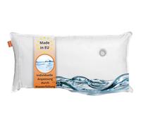 sleepling 190112 Oreiller d'eau | 100% Coton | Fabriqué dans l'UE | Lavable à 40 degrés | Certifié Ökotex | 50 x 70 cm, Blanc