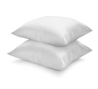 sleepling 193780 Lot de 2 oreillers classiquee | Remplissage de Bouteilles en Plastique recy s | Fabriqué en UE | Lavable jusqu'à 60 degrés | Oekotex 100 | Moyen à Ferme | 65 x 65 cm, Blanc