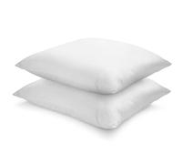sleepling 193780 Lot de 2 oreillers classiquee | Remplissage de Bouteilles en Plastique recy s | Fabriqué en UE | Lavable jusqu'à 60 degrés | Oekotex 100 | Doux à Moyen | 65 x 65 cm, Blanc