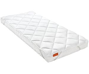 sleepling 194620 surmatelas | protège-Matelas | Couvre Matelas en Microfibre | Made in EU | Ökotex 100 | Lavable 60 degrés | 4 Bandes d'angle élastiques | 160 x 220 cm, Blanc