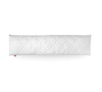 sleepling 195866 Komfort 100 Coussin pour Sommeil latéral, Oreiller, Coussin d'allaitement, Lavable à 60 degrés, fabriqué en EU, Garantie de Remplissage, Garantie de Taille, 40 x 105 cm, Blanc