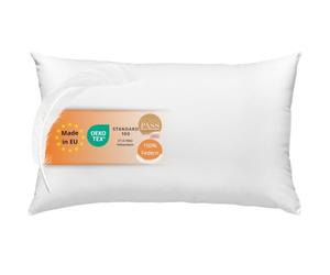 sleepling 197137 Oreiller en Plumes | 100% Coton | Coussin pour canapé | Lavable à 60 °C | Certifié Ökotex 100 et Downpass | Fabriqué en UE | 40 x 60 cm, Blanc