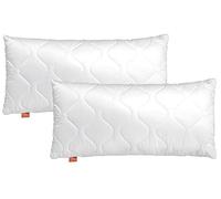 sleepling 197485 Lot de 2 oreillers Extra Ferme | Remplissage 600 GR. | Fabriqué en UE | Lavable jusqu'à 60 degrés | Oekotex 100 | 40 x 80 cm, Blanc