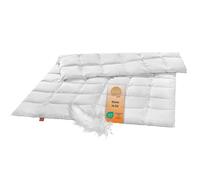 sleepling 197556 Couette en Plumes - 100% Coton - Plumes - Classe 1 I Nomite - Certifié Ökotex - Lavable à 60 °C - Fabriqué en UE - 135 x 200 cm - Blanc
