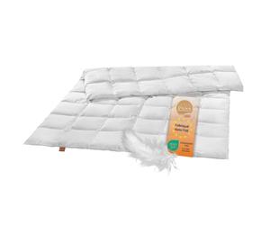 sleepling 197556 Couette en Plumes - 100% Coton - Plumes - Classe 1 I Nomite - Certifié Ökotex - Lavable à 60 °C - Fabriqué en UE - 135 x 200 cm - Blanc
