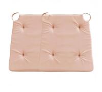 sleepling 197568 Lot de 2 Coussins de Chaise | Coussin de siège | pour intérieur et extérieur | 100% Coton | Made in EU | Tailles: 42 (Devant) 35 (derrière) x 40 x 5 cm, Rose