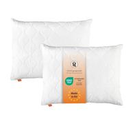 sleepling Basic 100 Lot de 2 oreillers 70 x 90 cm | Garnissage : fibre climatique, rechargeable, rembourrage, oreiller pour personnes allergiques, oreiller de couchage 70 x 90