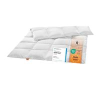 sleepling Couette d'été extra légère en duvet blanc nouveau (90 %) et plumes (10 %), 155 x 220 cm, blanc