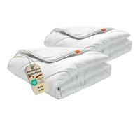 sleepling Couette hiver chaude 135 x 200 cm microfibre lot de 2 lavable 60 °C OEKO-TEX