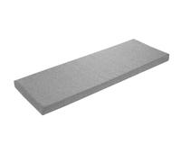 sleepling Coussin de banc - 200 x 40 cm - Gris clair - Pour l'extérieur et l'intérieur - Housse lavable - Dessous antidérapant - Fabriqué dans l'UE