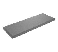 Coussin de banc 200 x 40 cm, gris clair, dessous antidérapant, coussin de banc, coussin d'assise pour rebord de fenêtre, housse lavable, sleepling