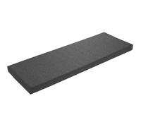 Coussin de banc 200 x 40 cm, gris foncé, dessous antidérapant, coussin de banc, coussin d'assise pour rebord de fenêtre, housse lavable, sleepling