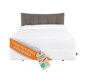 sleepling Couverture à économie d'énergie - Couette d'hiver 155 x 220 cm - Couverture d'hiver extra chaude avec poids de 2 130 g - Couette d'hiver - 100 % microfibre - Certifié Ökotex - Lavable à 60 °