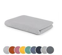 sleepling Couverture gaufrée 100 % coton 150 x 200 cm gris perle thermorégulatrice lavable 30 °C OEKO-TEX