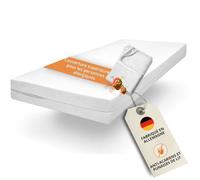 sleepling Evolon Housse de surmatelas 90 x 200 cm, housse anti-acariens, pour personnes allergiques et anti-acariens, surmatelas jusqu'à 6 cm, lavable à 95 °C, fabriqué en Allemagne