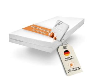 sleepling Komfort 100 Evolon Encasing Housse de matelas | anti-acariens | personnes allergiques à la poussière domestique | jusqu'à 25 cm | lavable à 95 C | Fabriqué en Allemagne | 180 x 200 cm, blanc