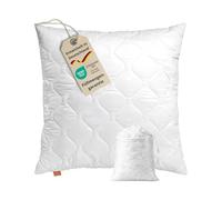 sleepling Komfort 100 Oreiller 45 x 45 cm, Inlet, Coussin pour canapé, Lavable à 60 degrés, fabriqué en UE, Garantie de Remplissage, Garantie de Taille, Blanc