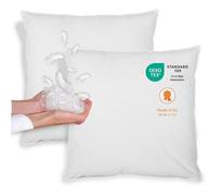 sleepling Lot de 2 Oreiller 40x40 cm duvet et plumes enveloppe 100 % coton lavable 60 °C OEKO-TEX Fabriqué dans l’UE