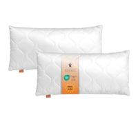 sleepling Lot de 2 Oreillers 40x80 cm, Anti-allergie & Lavable 60 degrés, fabriqué en UE, Oreiller de Sommeil 40 x 80 cm, Coussin Respirant et Doux