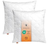 sleepling Lot de 2 Oreillers 65x65 cm, Anti-allergie & Lavable 60 degrés, fabriqué en UE, Oreiller de Sommeil 65 x 65 cm, Coussin Respirant et Doux