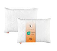 sleepling lot de 2 oreillers Basic 100 70 x 90 cm fibre climatique polyester microfibre réglables lavables 60 °C OEKO-TEX