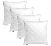 sleepling Lot de 4 Coussins 50x50 cm, Petit Oreiller de Garnissage, Anti-allergie & Lavable 60 degrés, fabriqué en UE, Coussin décoratif de canapé 50 x 50 cm