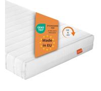 sleepling Matelas 90 x 200 x 13 cm, enroulable, réversible, en mousse confortable, fabriqué en UE, housse lavable, Öko-Tex 100, dureté 2 et 3, blanc