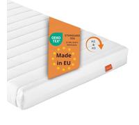sleepling Matelas enroulable Duo Matelas réversible Basic 30, matelas en mousse confortable, fabriqué en UE, housse lavable, certifié Ökotex 100, dureté 2 et 3, 90 x 190 x 13 cm, blanc