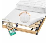 sleepling Protège-Matelas à Picots 90 x 200 cm, Protection en Feutre, Surmatelas pour sommier à Lattes, Fabriqué en Allemagne, Lavable 30 degrés, Respirant, Antidérapant