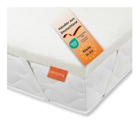 sleepling Surmatelas Simple 90 x 200 mousse confort 5 cm H3 jusqu’à env. 100 kg déhoussable OEKO-TEX fabriqué dans l’UE