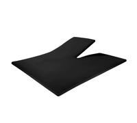 Sleeptime Drap Housse avec Entaille pour lit Double Articulé - Tete relevable Uniquement - Drap Housse Fendu - Protege Matelas pour Lit Articulé en Jersey Stretch 100% Coton - 140x200 Noir