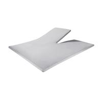Sleeptime Drap Housse avec Entaille pour lit Double Articulé - Tete relevable Uniquement - Drap Housse Fendu - Protege Matelas pour Lit Articulé en Jersey Stretch 100% Coton - 140x200 Gris