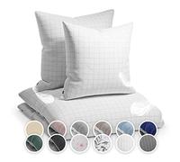 sleepwise Soft Wonder Ensemble de Housses de Couette 2 Personnes en Microfibre Oeko-TEX®, Housses de Couette et d'oreiller Lavables en Machine, Respirantes, Antistatiques, Hypoallergéniques, 200x200