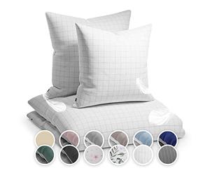 sleepwise Soft Wonder Ensemble de Housses de Couette 2 Personnes en Microfibre Oeko-TEX®, Housses de Couette et d'oreiller Lavables en Machine, Respirantes, Antistatiques, Hypoallergéniques, 200x200