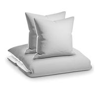 Sleepwise Soft Wonder housse de couette 200 x 200 microfibre Oeko-TEX®, parure de lit 200 x 200 adulte et taie d'oreiller Lavables en Machine, linge de lit et oreillers antistatiques hypoallergéniques