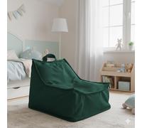 Sleepy shop 24 YOUR PERFECT MATTRESS Pouf pour enfants en velours côtelé - Chaise Bean Bag ergonomique avec poignée de transport, Chaise de sol confortable pour chambre d'enfant, Beige - Doux & Lavabl