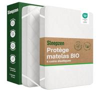 Sleepzen Alese 120x200 Coton Bio Molleton Certifié Oeko-Tex | Absorbant, silencieux, hypoallergénique, naturellement Anti-Acariens & Antibactérien, fabriqué au Portugal, alèse plateau