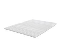Sleezzz Surmatelas de 2,5 cm de hauteur - Mousse confort 7 zones - Blanc - Antidérapant avec élastiques d'angle (160 x 200 cm)
