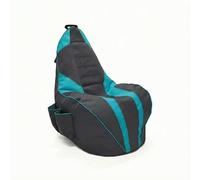 Slevobox Pouf Poire avec Repose-Pieds 70x90x100 cm - Pouf Gaming Enfant et Adulte avec Remplissage - Ergonomique et Similicuir - Bean Bag - Fauteuil Confortable pour Chambre Enfant