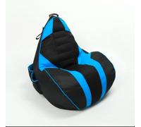 Slevobox Pouf Poire avec Repose-Pieds 70x90x100 cm - Pouf Gaming Enfant et Adulte avec Remplissage - Ergonomique et Similicuir - Bean Bag - Fauteuil Confortable pour Chambre Enfant
