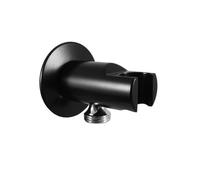 Slezák-RAV : Support de douche avec sortie de flexible - noir mat MD0614RCMAT