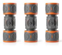 SLIAXINT 3 PCS Raccord Tuyau d'Arrosage avec Vanne de Régulation Raccord Rapide Anti Fuite pour Tuyau 1/2 Pouce et 3/4 Pouce Gardena pour Un Arrosage Connecteur Stop Eau pour Jardin et Lavage Voiture