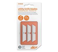 SLICE Smarty Series Ceramic Replacement Blaces 3/Pkg-White Pointed