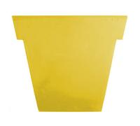 SLIDE vase étroit IL VASO (Jaune H 74,5 - Polyéthylène)