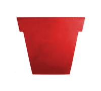 SLIDE vase étroit IL VASO (Rouge H 55 - Polyéthylène)