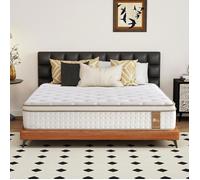 slily Matelas 120x190, 28cm Épaisseur Matelas Hybride de Luxe à Mémoire de Forme et Ressorts Ensachés Indépendants