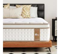 slily Matelas 140x190, 28cm Épaisseur Matelas Hybride de Luxe à Mémoire de Forme et Ressorts Ensachés Indépendants, H3 H4 Dureté Moyenne, 7 Zone Respirant for Sommeil Profond, Certipur-US & Oeko-Tex